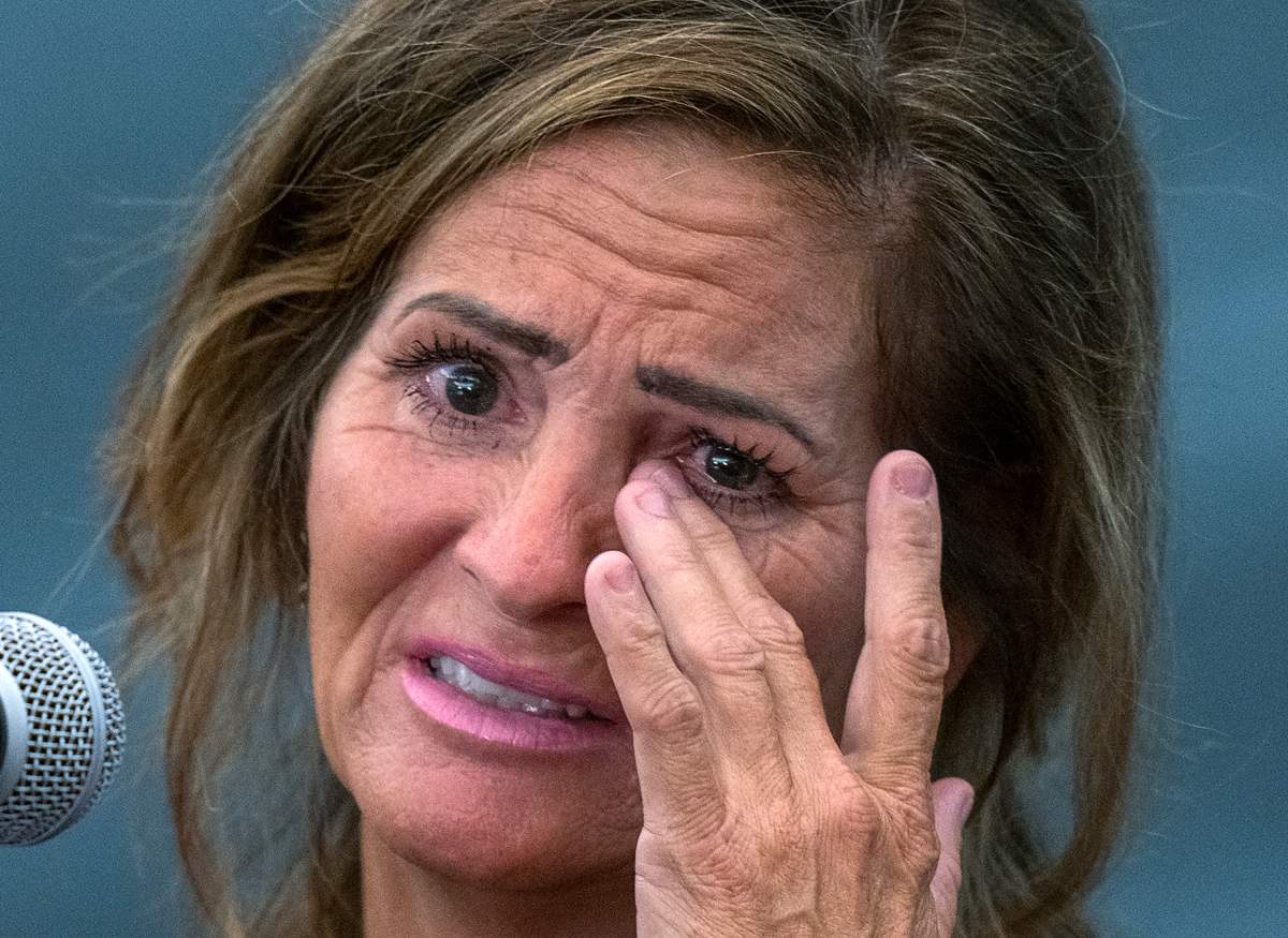Lisa Banfield, the common-law wife of Gabriel Wortman, testifies at the Mass Casualty Commission inquiry into the mass murders in rural Nova Scotia on April 18/19, 2020, in Halifax on Friday, July 15, 2022. Wortman, dressed as an RCMP officer and driving a replica police cruiser, murdered 22 people. THE CANADIAN PRESS/Andrew Vaughan