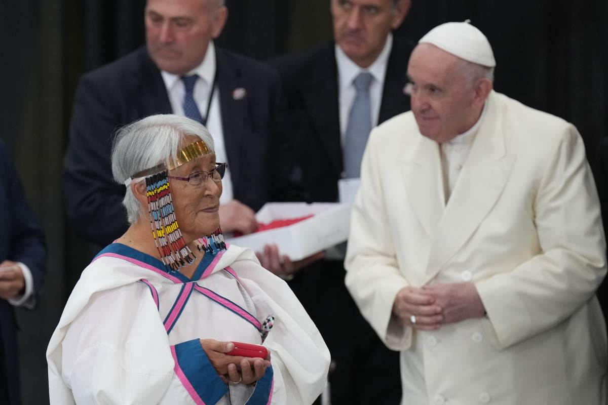 Survivors and their families have had some time to consider the Pope’s historic "pilgrimage of penance" and his apology to those who endured residential schools. Many of them were left unsatisfied by what they heard and wanted more concrete action from the head of the Catholic Church.  Oothers say there was more than meets the eye, and what they received was helpful for their healing.  (THE CANADIAN PRESS/Nathan Denette).