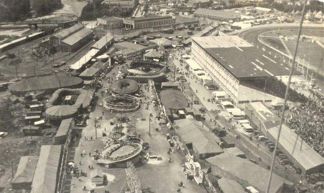 Calgary Stampede midway in 1929