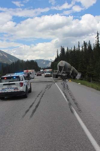 Fatal collision near Field, B.C. Saturday afternoon.