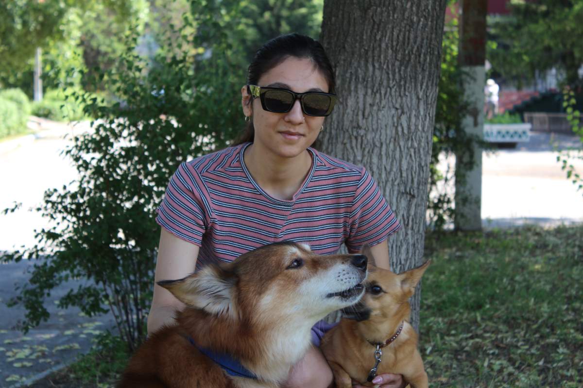 Sabina Hrytsai’s husband, Evgeny, has been missing since Monday’s mall attack in Kremenchuk, Ukraine, July 1, 2022.
