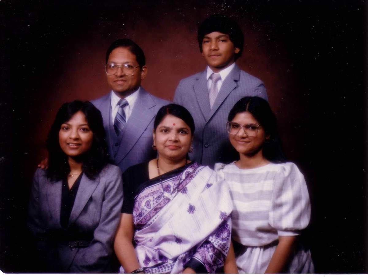 Deepak Khandelwal is pictured with his father, mother and two sisters, Chandra and Manju. Both his sisters were killed in the Air India bombings on June 23, 1985, while on their way to a family wedding in India.