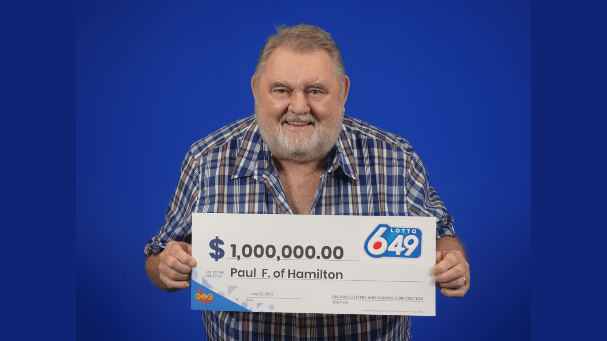 Paul Ferguson of Hamilton won $1 million in the June 25, 2022 Lotto 6-49 draw.