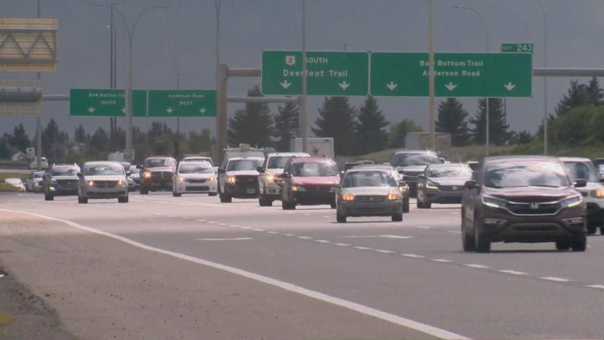 A file photo of Calgary's Deerfoot Trail.