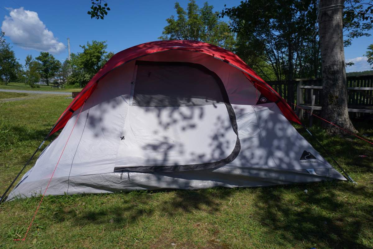 Jessica Smith’s family of five and their two dogs have been living at a campground.
