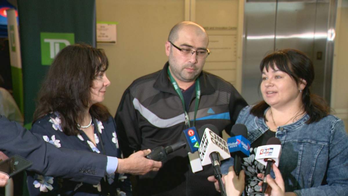 The Osobas hope to make a permanent home in Saskatchewan with their two children.
