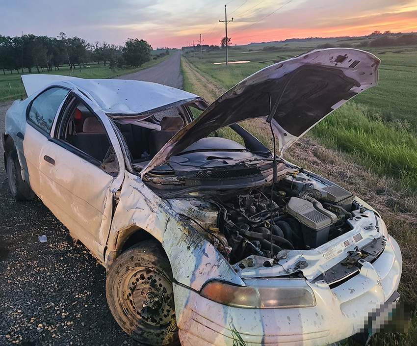 The vehicle involved in the July 6 crash.
