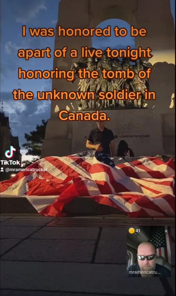 Tomb Unknown soldier flag desecration