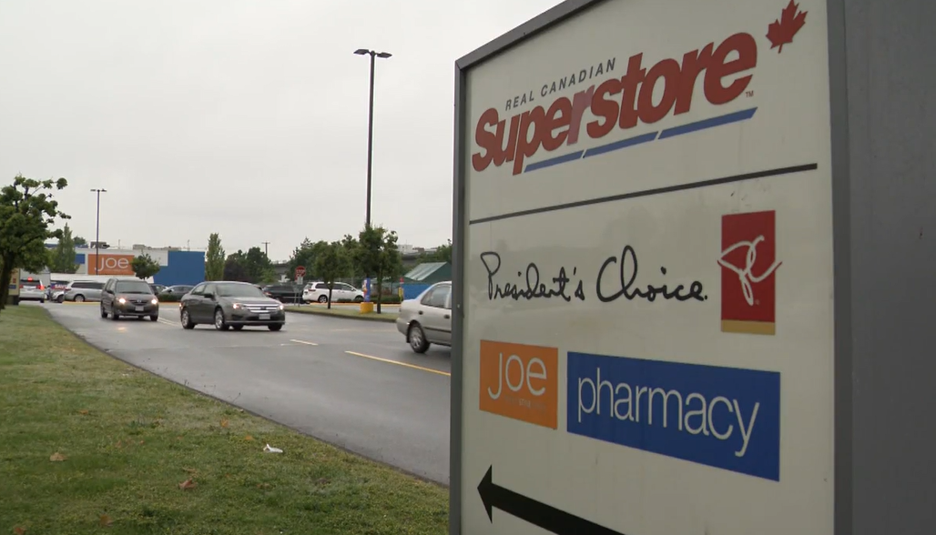 The Real Canadian Superstore is seen off the Grandview Highway in Vancouver, B.C. on Mon. July 4, 2022. More than 10,000 Loblaw employees are holding a strike vote this week.