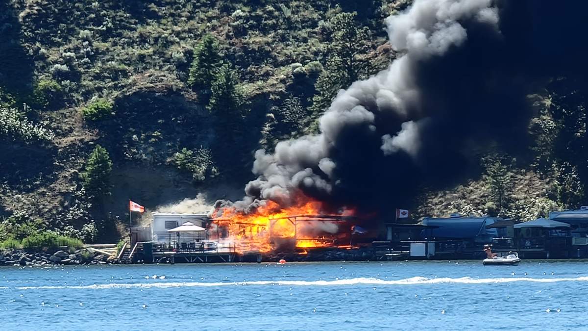 Another view of Tuesday afternoon’s fire in West Kelowna.