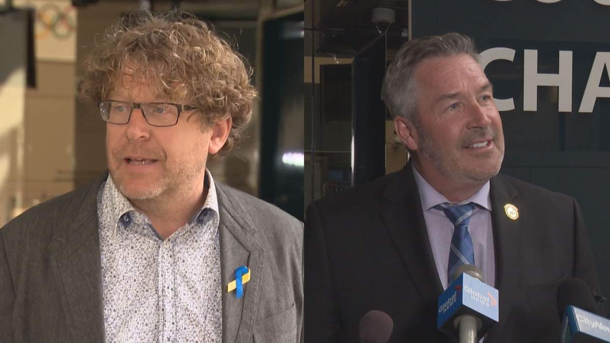 Councillors Carra (left) and McLean (right)
