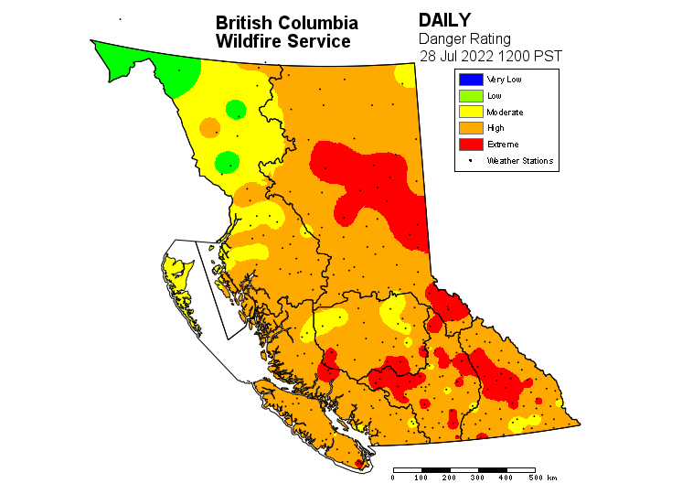 B.C. wildfire worries mount as heat wave leads into B.C. Day long weekend - image