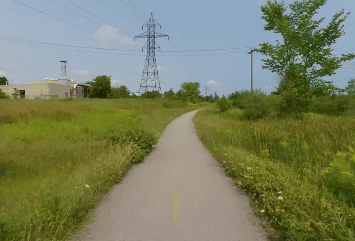 The Gatineau Hydro Corridor Trail is seen west of Birchmount Road.