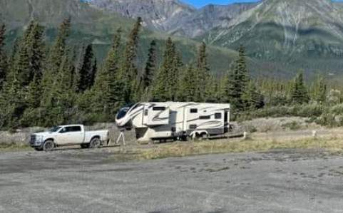 A look at the vehicle and trailer the couple are believed to be driving.