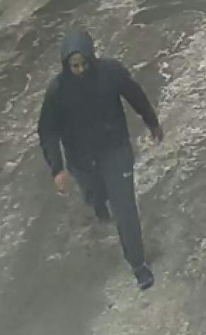 Edmonton police are trying to identify a suspect wanted in connection with a shooting at a lounge in the area of 124 Street and 118 Avenue on March 12, 2022.