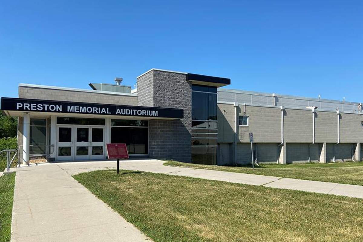 Preston Memorial Auditorium in Cambridge, Ont.