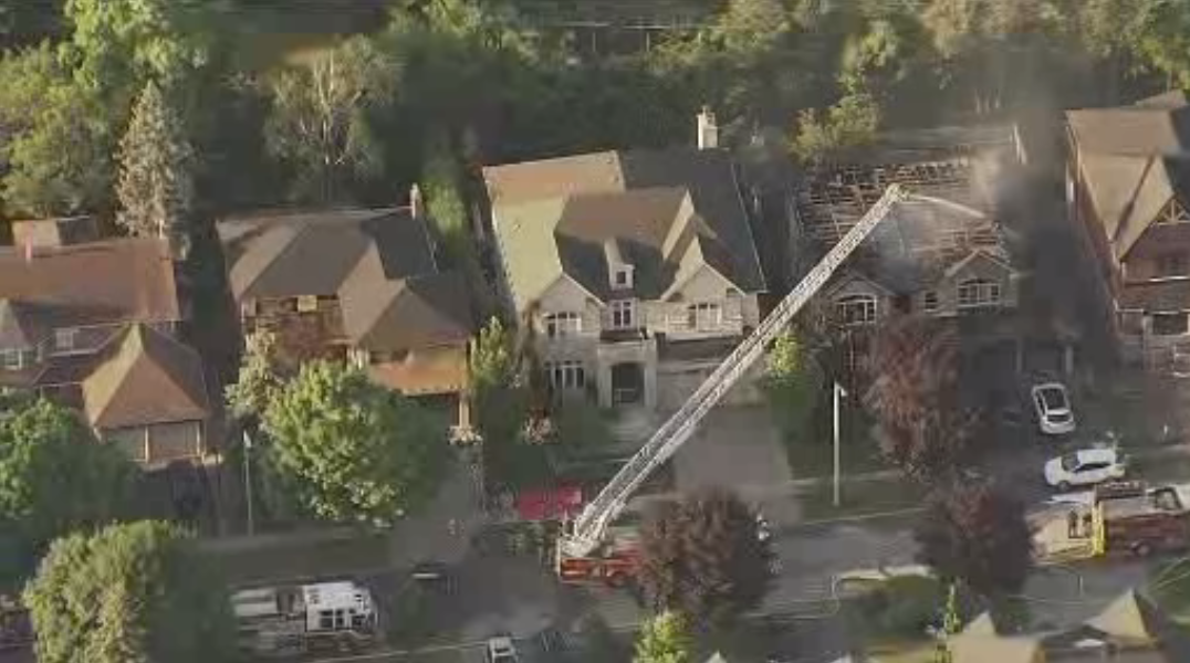 Richmond Hill house fire on July 4, 2022.
