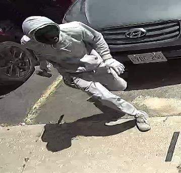 Photo of the first suspect, according to London, Ont., police, in relation to an armed robbery at a jewelry store in Lambeth on Monday, July 11, 2022.
