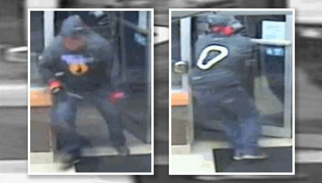 Hamilton police looking for suspect after theft at a financial institution.