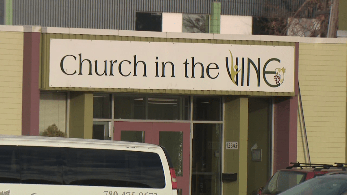 An undated photo of Edmonton's Church in the Vine. A provincial court judge fined the church and its pastor $80,000 after they refused entry to a public health entry three times during the pandemic.
