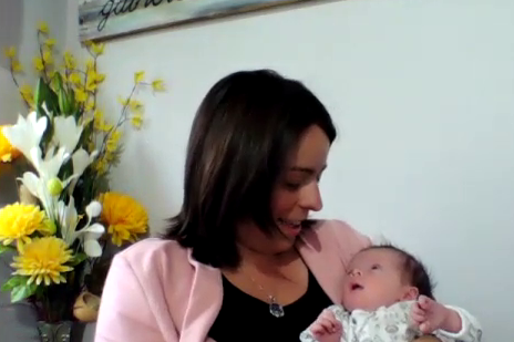 MLA Kendra Coombes with her daughter, Isla Quinn Brown.
