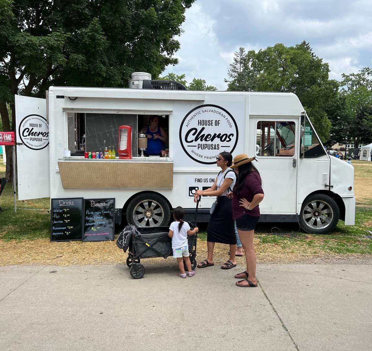 The Cheros House of Pupusas food truck at Sunfest in Victoria Park in July.