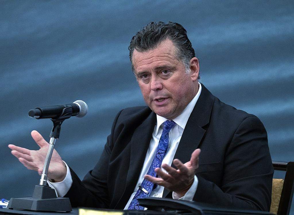 Halifax Regional Police Chief Dan Kinsella testifies at the Mass Casualty Commission inquiry on Aug. 25, 2022. THE CANADIAN PRESS/Andrew Vaughan