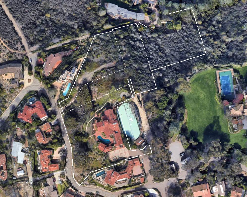 Aerial view of Dr. Seuss' home which is now on sale for the first time in 75 years.