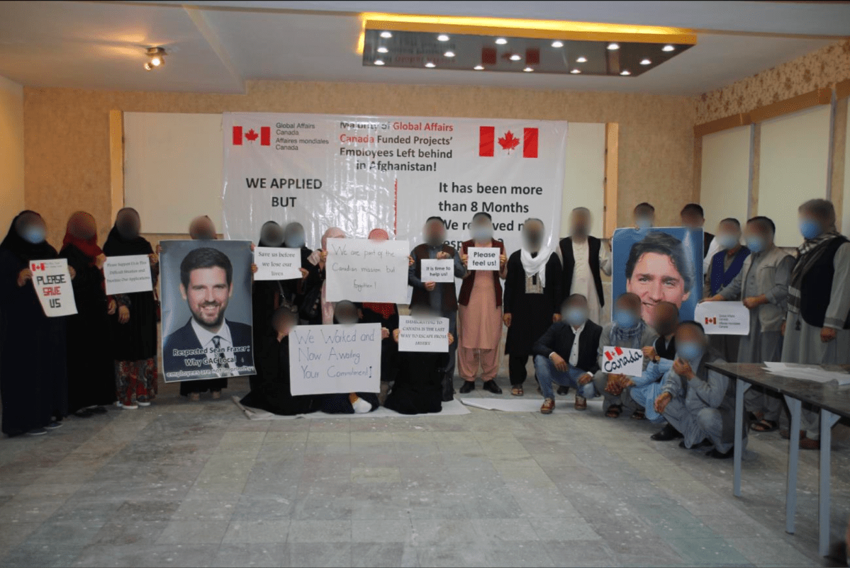Afghans who worked on Canadian development projects fear they have been left behind to the Taliban.