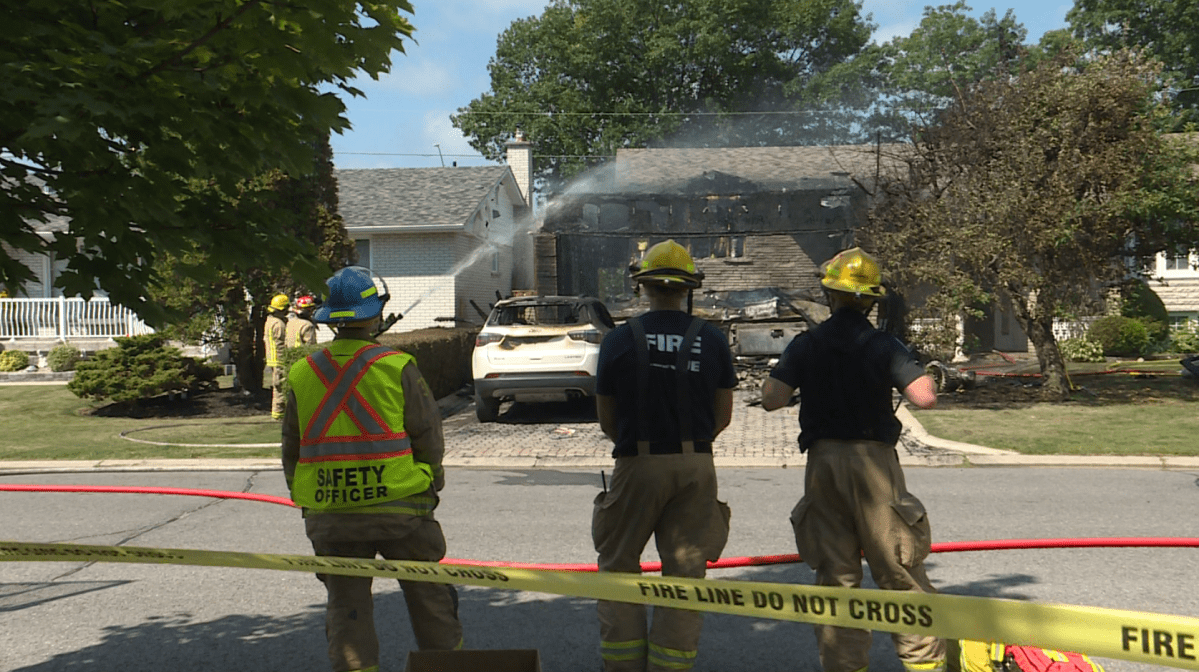No one was injured in the Monday morning blaze on Auden Park Drive.