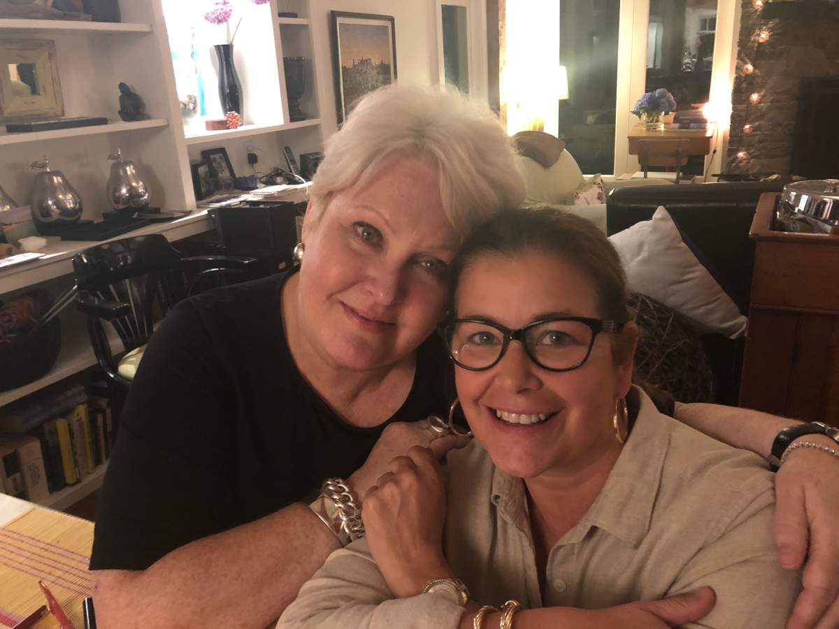 Audrey Parker is seen with her friend Kim King.