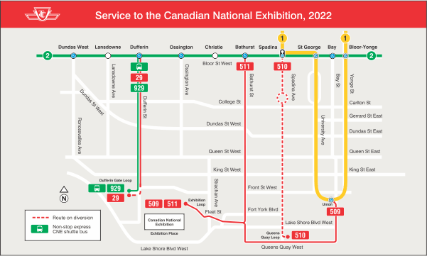 TTC Service to the CNE.