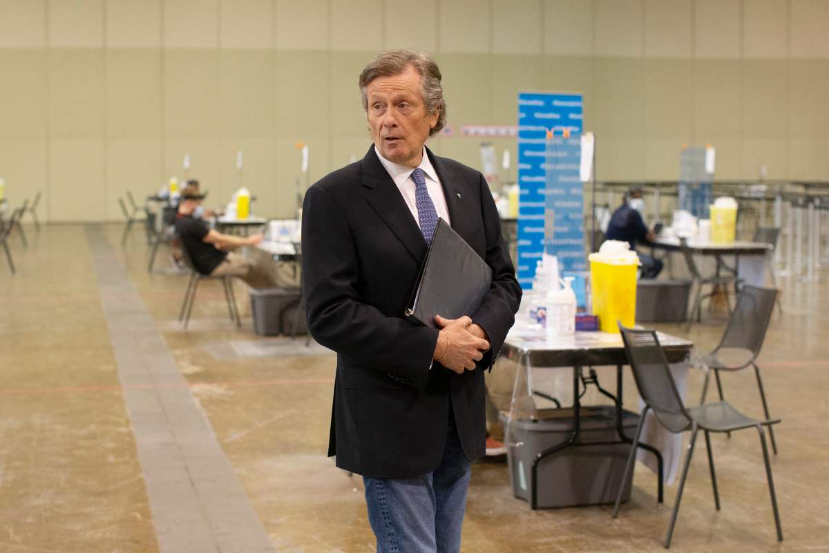 Toronto Mayor John Tory is seeking a third consecutive term.