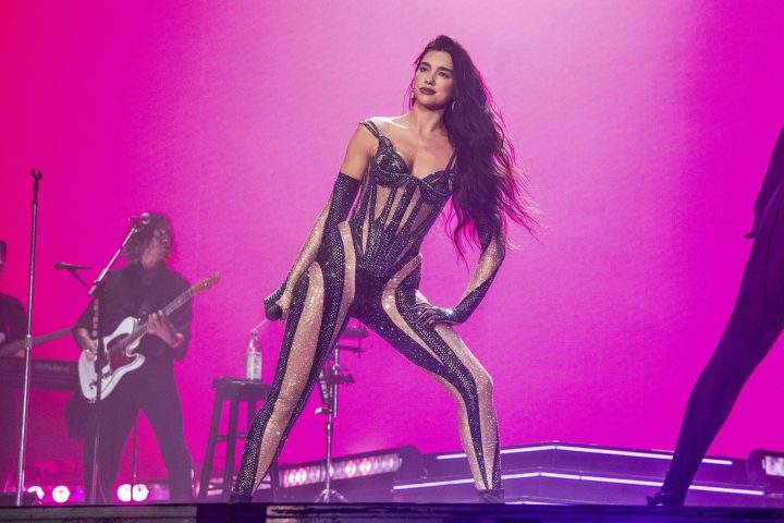 Dua Lipa performs on day two of the Lollapalooza Music Festival on Friday, July 29, 2022, at Grant Park in Chicago.