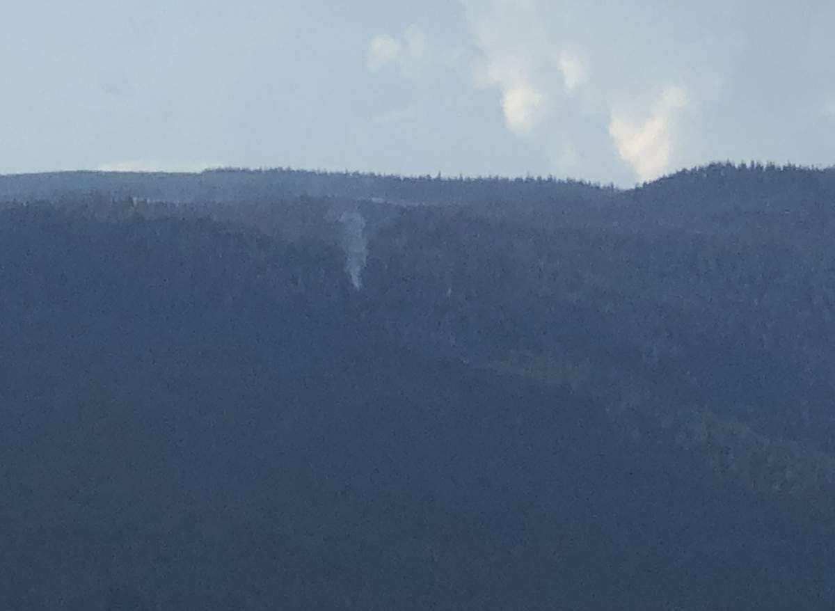 A spot fire was reported on Cherry Ridge near Cherryville on Tuesday evening. 