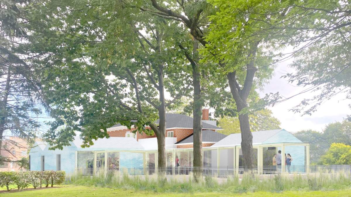 A drawing of the imagined renovations at the Hamilton Children's Museum.