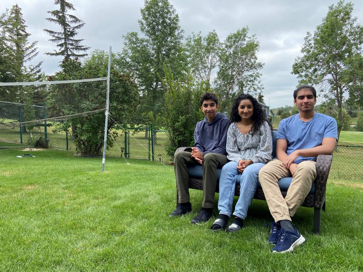 Imaad, Aleeza and Humza Mirza.