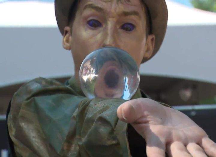 A performer at the 2022 Edmonton Fringe Festival.