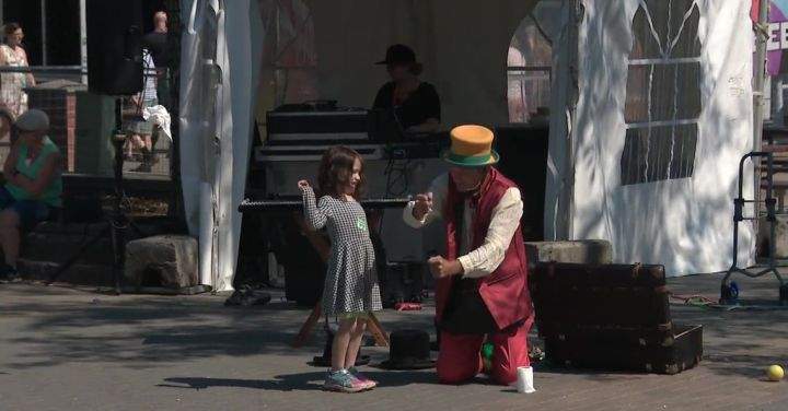 A performer at the 2022 Edmonton Fringe Festival.