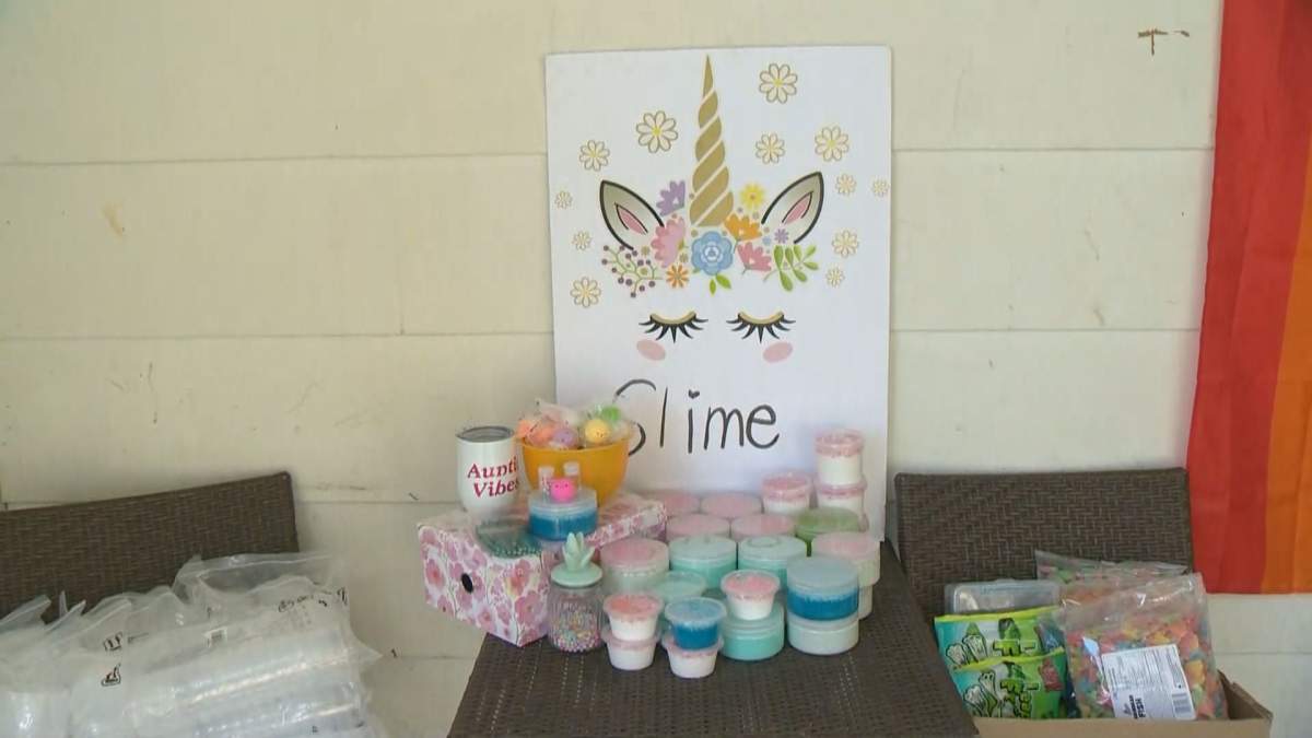 Alexa Schuster ordered eight gallons of glue to support her  business, but Saturday the glue went missing. 