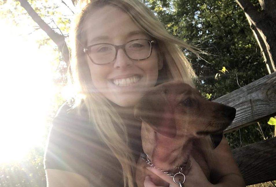 Woman with dog