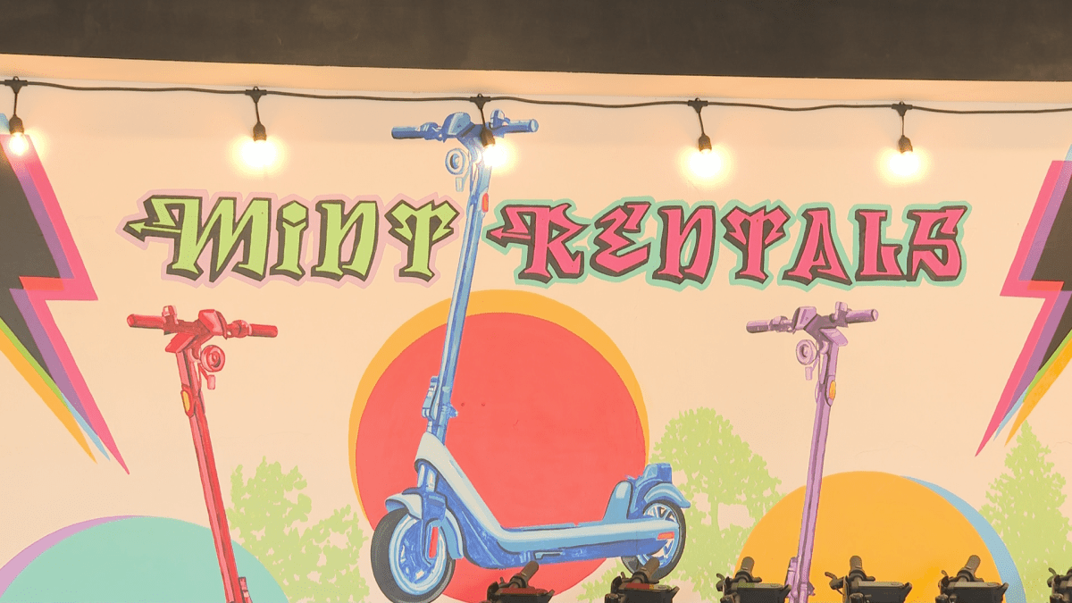 Mint Rentals is where someone can get an e-scooter to get around the capital city.