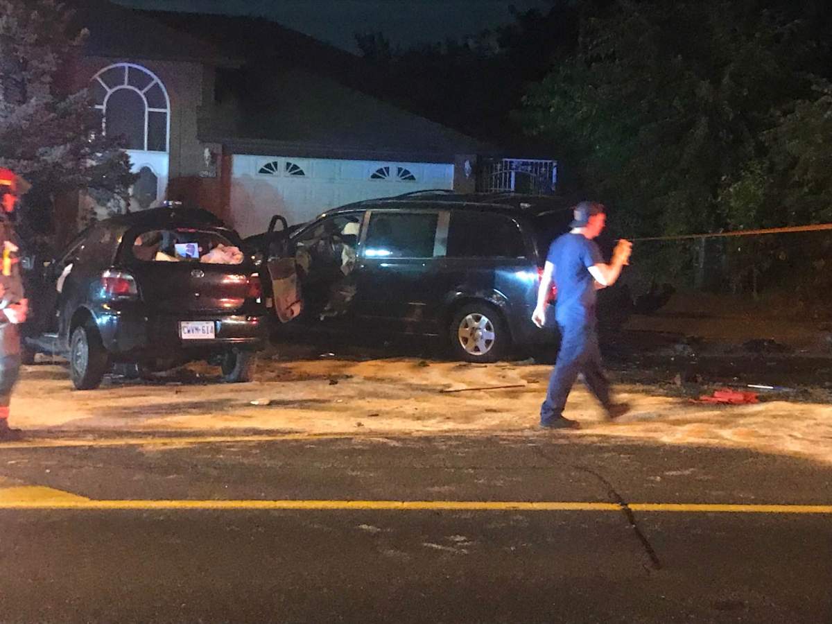 A photo from the crash near Weston Road and Starview Lane on Aug. 22, 2022.