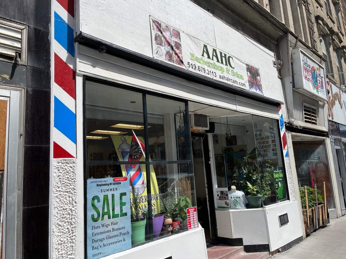 AAHC Barbershop and Salon is one of several businesses on Richmond Street that have been informed of the Apple TV upcoming shoot.