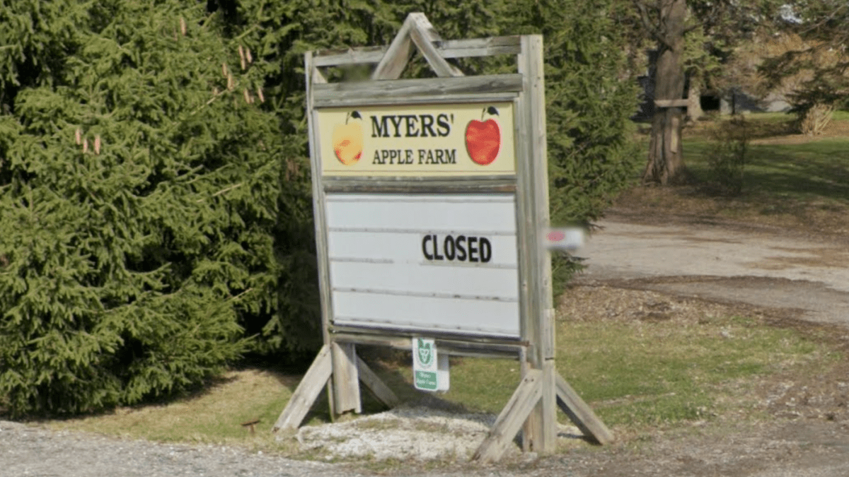 Myers Apple Farm in Copetown, Ont. will not be opening for the 2022 season due to a personal matter.