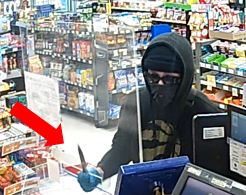 Police are seeking to identify a suspect wanted in connection with two robberies in Newmarket, Ont.