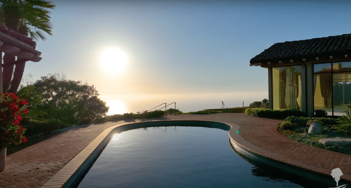 Screenshot from a promotional video showing Dr. Seuss' opulent home in La Jolla, California.