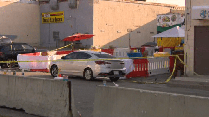 The scene of the shooting in Ajax last summer.