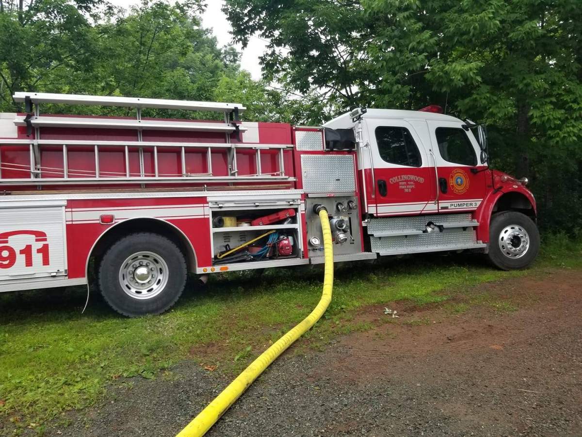 A Collingwood fire truck is pictured.