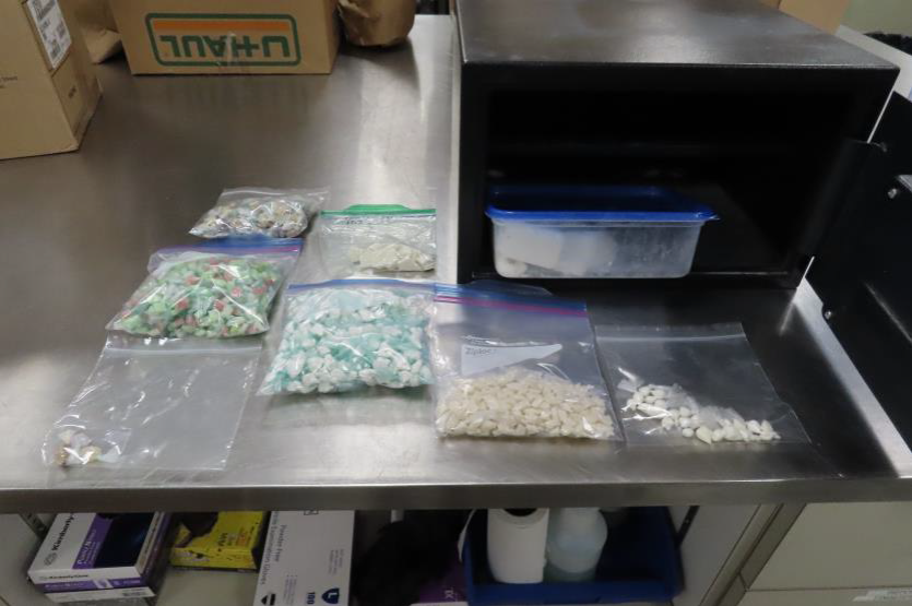 A photo of the drugs seized by Calgary police officers after they conducted a search warrant in two residences on Tuesday, Aug. 30.